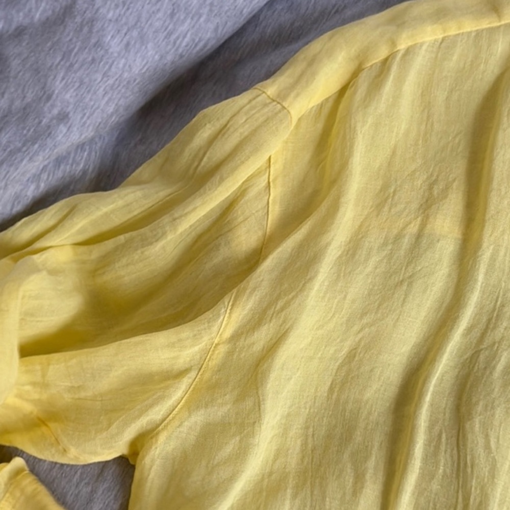 Massimo Dutti Lemon Yellow Shirt - Picture 4 of 8